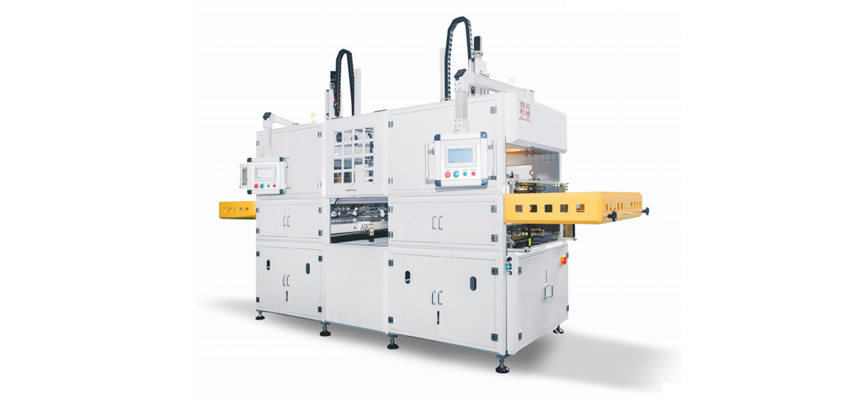 伺服凸轮双工位抱盒成型？