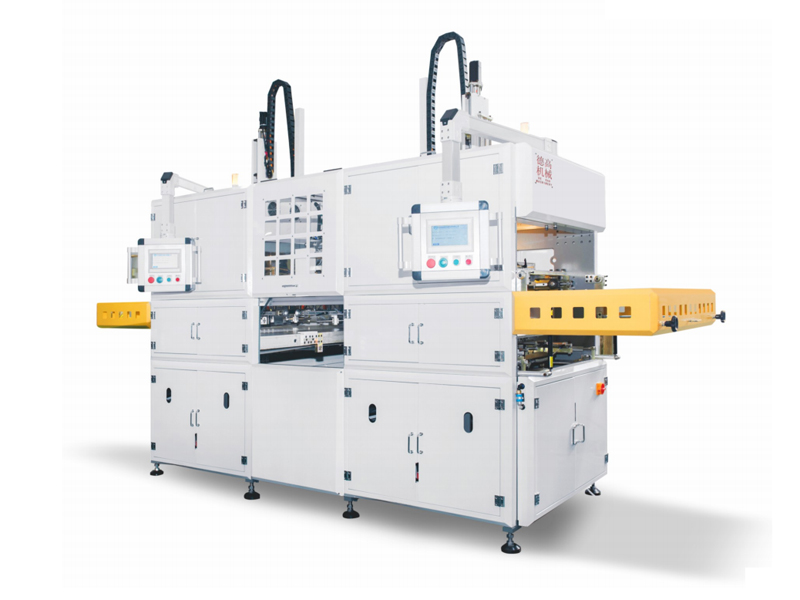 伺服凸轮双工位抱盒成型？